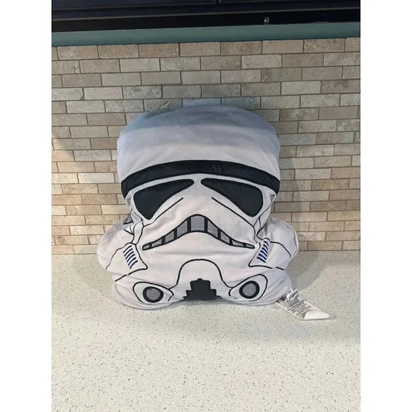 Disney Plush Pillow - Star Wars - Stormtrooper with Pajama Pouch b8 - Picture 1 of 3